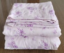 Conjunto de fronhas queen floral roxa lavanda ajustadas planas algodão Rachel Ashwell  comprar usado  Enviando para Brazil