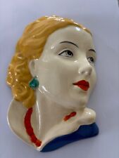 art deco wall mask for sale  GLASGOW