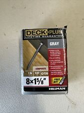 Hillman Deck-Plus Gray Composite 1lb 8x1-5/8" T20-Star for sale  Shipping to South Africa