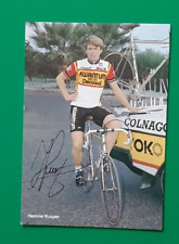 1984 HENNIE KUIPER CYCLING CARD KWANTUM Decosol team cycling card signed for sale  Shipping to South Africa