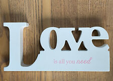 Wooden love word for sale  CHELTENHAM