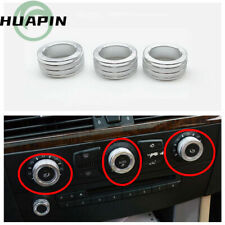 !AC Air Conditioner Knob Covers Trim Silver For BMW E60 520 523 530 2004-2010, used for sale  Shipping to South Africa