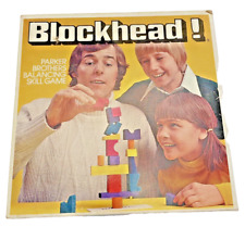 Blockhead Completo Parker Brothers Equilibrio Habilidades Blockhead De Colección 1975 segunda mano  Embacar hacia Argentina