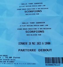 Billets concert scorpions d'occasion  Ennezat