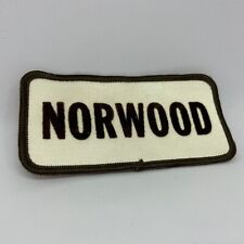 Norwood VTG Patch Retro Name Classic Name Surname Gift Portable Sawmill 90s 80s for sale  Cartersville