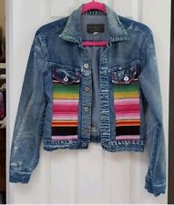 Serape jean jacket for sale  Christoval