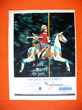 Sabena press advertisement d'occasion  Expédié en Belgium
