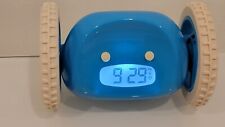Clocky Alarm Clock on Wheels - Loud and Runs Away! Aqua Blue, Tested, Works for sale  Shipping to South Africa