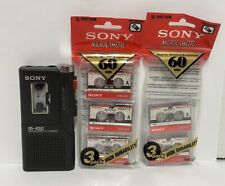 Grabadora de microcassette Sony M-430 cintas de voz y en blanco para reparación de piezas segunda mano  Embacar hacia Argentina