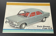 FIAT 125 1600 1967 BROCHURE PROSPEKT FOLDER na sprzedaż  PL