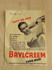 Vintage brylcreem advert for sale  SOUTHAMPTON
