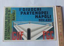 Cartolina guf napoli usato  Italia