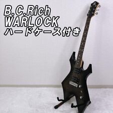 B.C. Guitarra elétrica RICH WARLOCK preta usada com estojo rígido comprar usado  Enviando para Brazil
