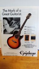 EPIPHONE PR-5E ACOUSTIC GUITAR 1990 PRINT AD  11 X 8.5 ... for sale  Shipping to South Africa