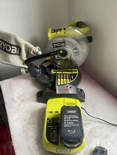 RYOBI MITRE SAW. 18v ONE+ EMS190DCL With laser + 5AH Battery & Charger for sale  Shipping to South Africa