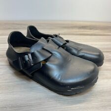 Birkenstock London Black Oiled Leather Clogs Slip On Shoes 36 Womens Size 5 for sale  Shipping to South Africa