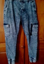 mens elastic waist jeans for sale  LONDON