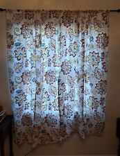 4 - Block Print Red Yellow Blue Boho Paisley Floral Curtains 24"x70" MINT Cond for sale  Shipping to South Africa