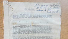 Wwi historical document for sale  CANTERBURY