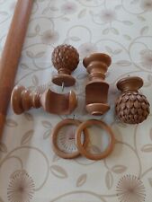 Oak curtain pole for sale  TONBRIDGE