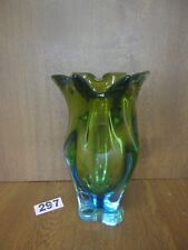 Vaso de vidro grande 24 cm/2,4 quilos arte checa boêmia Chribska - Josef Hospodka comprar usado  Enviando para Brazil