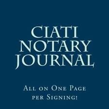 Ciati notary journal for sale  Montgomery