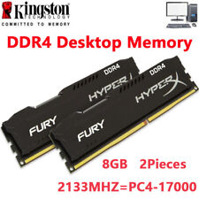Memória RAM DIMM 288 pinos 1.2V HyperX FURY DDR4 2X8GB 2133 PC4-17000 desktop comprar usado  Enviando para Brazil