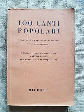 100 canti popolari usato  Italia
