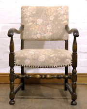 Antique vintage carved armchair - library reading chair for sale  Shipping to South Africa