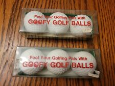 Golfers 6 Goofy Trick Gag Joke Prank Novelty Balls (Great for a Joke)! for sale  Beecher City