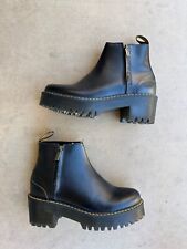 Dr. Martens Rometty II Platform Black Leather Chelsea  Boots Women's Size 9 US for sale  Shipping to South Africa