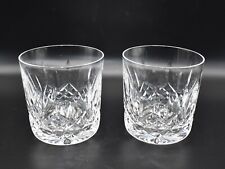 Used, 2 Vintage Waterford Crystal Lismore Double Old Fashioned Whisky Tumblers 3 3/8" for sale  Shipping to South Africa