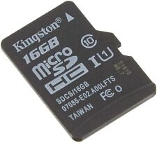 Micro SDHC 16GB KINGSTON Memoria MicroSD Memory Card 16 GB SD HC X CELLULARI GPS usato  Milano
