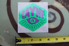 RAYNE Longboard Skateboard Wheels Camera Eye Logo V1 Vintage Surfing STICKER, used for sale  Shipping to South Africa