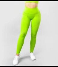 Used, Alphalete Aero Compression Leggings Women's Neon Yellow Green Mid Rise Stretch for sale  Shipping to South Africa