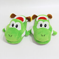 Usado, Sapatos unissex Super Mario Bros verde Yoshi adultos chinelo de pelúcia macia casa 1 par comprar usado  Enviando para Brazil