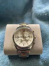 Michael Kors Mens Langford Quartz Watch MK 8994 Silver Gold 100%Authentic Boxed for sale  Shipping to South Africa