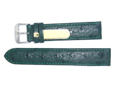 Usado, Pulseira de relógio DI-Modelo couro de avestruz genuíno 19 mm verde "STRAUSS" comprar usado  Enviando para Brazil