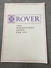 Rover brochure magnificent for sale  WEYMOUTH