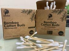 Usado, 400-3000 x cogollos de algodón de bambú maquillaje natural cero residuos auriculares biodegradables ECO segunda mano  Embacar hacia Argentina