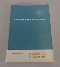 Betriebsanleitung / Handbuch Mercedes-Benz LKW L/LA/LP 710 + 911 Stand 06/1964, usado comprar usado  Enviando para Brazil