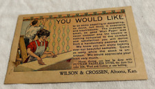 Vintage advertising postcard for sale  Parsons
