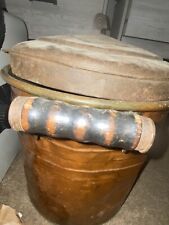 Vintage “ATLANTIC” Antique Copper Boiler Wash Tub Pot w/ Lid and Wood Handles for sale  Shipping to South Africa
