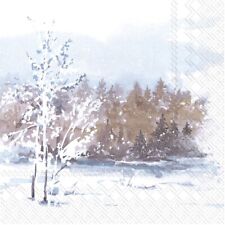 Servietten landschaft winter gebraucht kaufen  Frankfurt