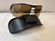 Police Sunglasses S 8410 0584 Wraparound Brown Metal Full Frames for sale  Shipping to South Africa