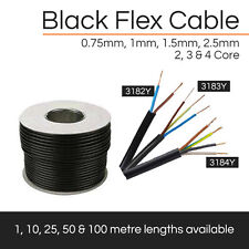 Black flex cable for sale  DEESIDE