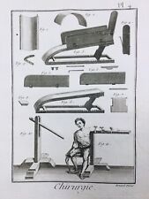 Cirugía En 1779 Fracture Luxation Raro Grabado Medicina Encyclopédie Diderot segunda mano  Embacar hacia Argentina