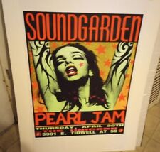 Soundgarden Pearl Jam Frank Kozik Green Lady 1ª edição pôster assinado LE 1992 comprar usado  Enviando para Brazil