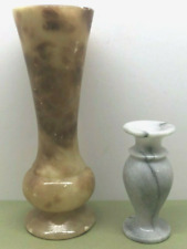 PAIR OF VINTAGE MARBLE VASES 1x LARGE 1x SMALL ORNAMENTS - EXCELLENT UNBOXED for sale  Shipping to South Africa