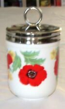 Roy Kirkham Egg Coddler Monet 4.1/2 inches Bone China England Poppies for sale  Shipping to South Africa